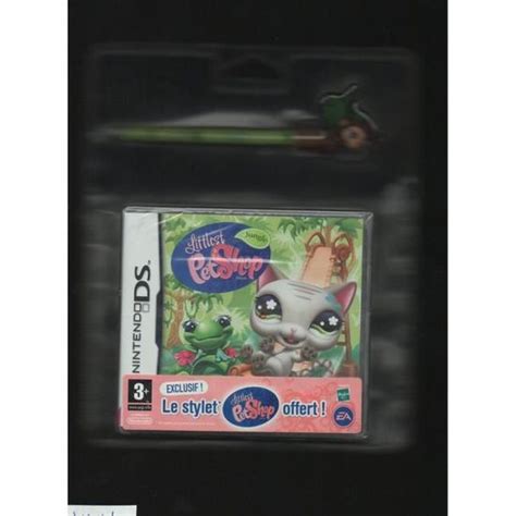 Pack Littlest Pet Shop Jungle Jeu Nintendo Ds Et Stylet Officiel