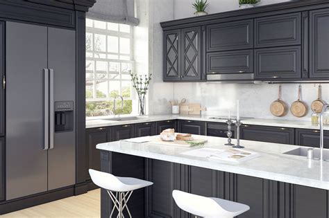 Light gray cabinets are great for a kitchen with lots of natural light, while dark gray cabinets bring much more. 5 Kitchen Cabinet Colors that Are Big in 2019 (& 3 that Aren't) | Blog