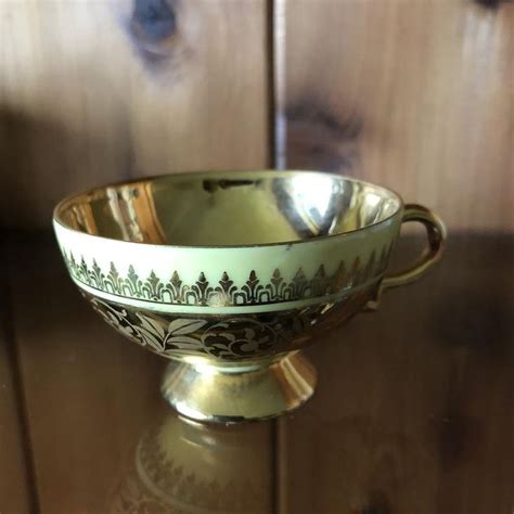 Daily Deal Unusual Vintage Gold And Enamel Tea Cup Bavarian Etsy