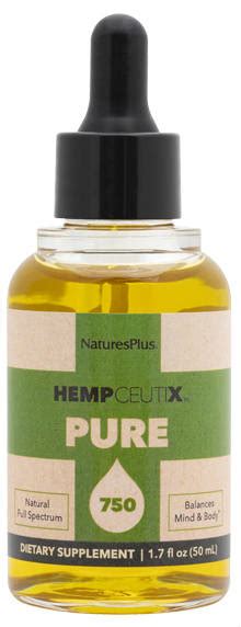 Buy Hempceutix Pure Hemp Oil 750mg Cbd 50ml From Natures Plus And