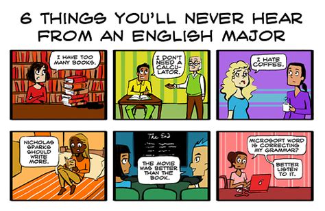 6 things you ll never hear from an english major english teacher humor english major humor