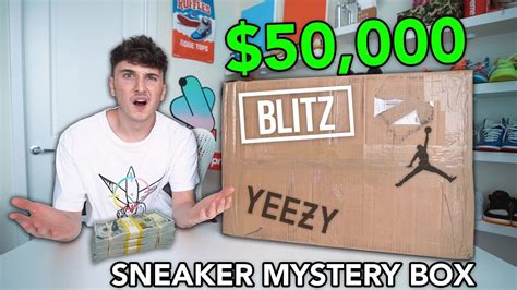 Unboxing A 50000 Sneaker Mystery Box Youtube