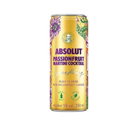absolut passionfruit martini cocktail sparkling rtd can 250ml case of 12 online cash and carry