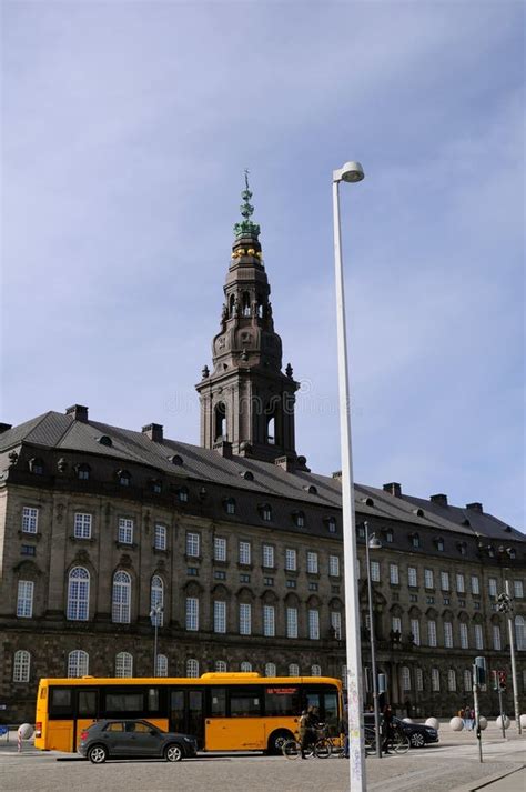 Chistianssborg Castle Danish Parliament Copenhagen Editorial Photo