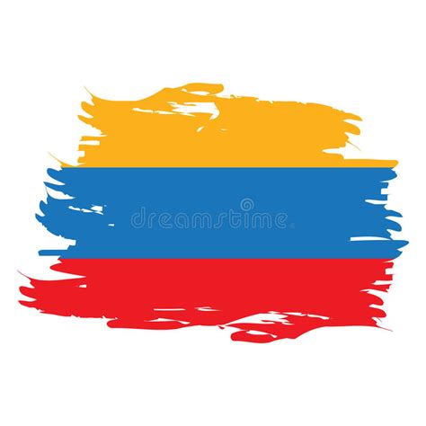Isolated Colombian Flag Stock Vector Illustration Of Vector 94040869