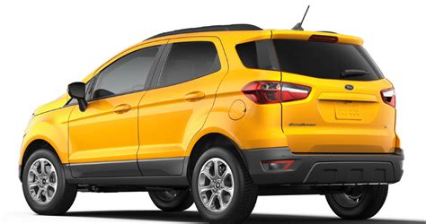 2021 Ford Ecosport Gains New Luxe Yellow Color First Look