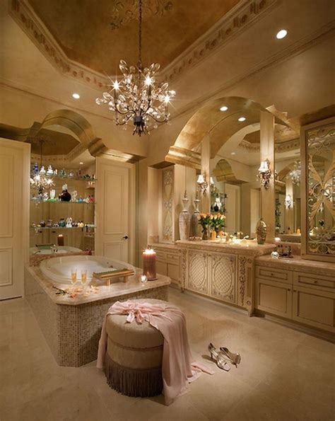 Romantic And Elegant Bathroom Design Ideas With Chandeliers 61 In 2020