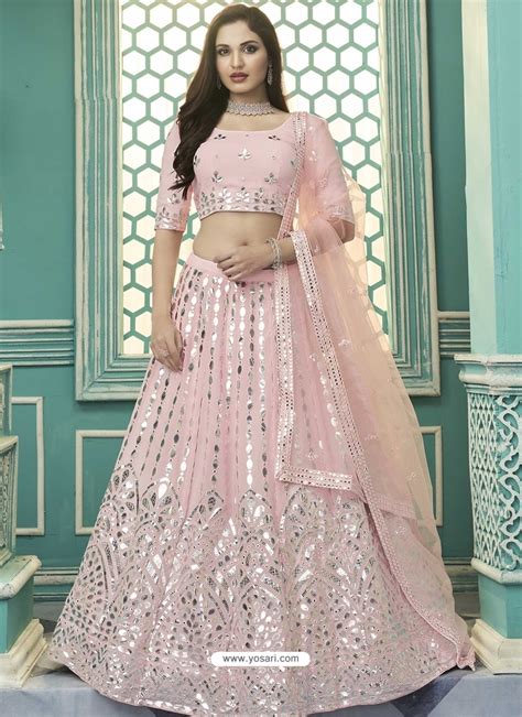 Buy Baby Pink Designer Wedding Wear Lehenga Choli Wedding Lehenga Choli