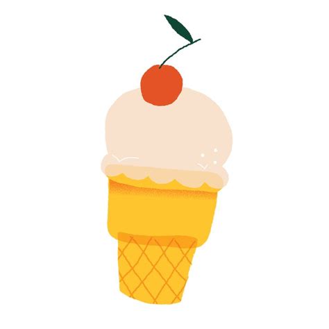 Cute Icecream GIF By Megan McNulty Ice Cream Illustration Motion Design Animation Cute Art