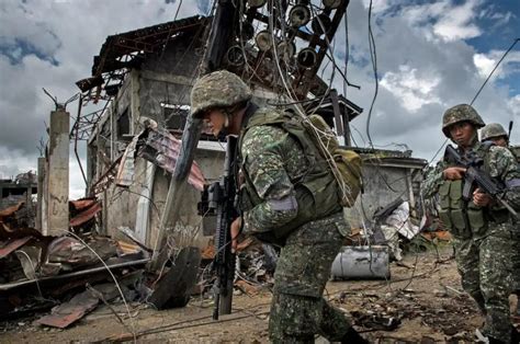 Battle Of Marawi Philippine Marines In The Ruins Of Marawi City Armed Forces Of The