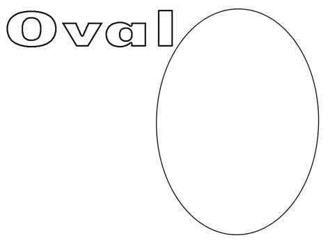 Oval Shape For Coloring Coloring Pages