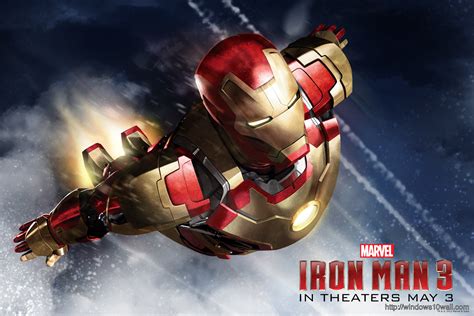 Marvel Iron Man 3 Flying Hd Wallpaper Windows 10 Wallpapers
