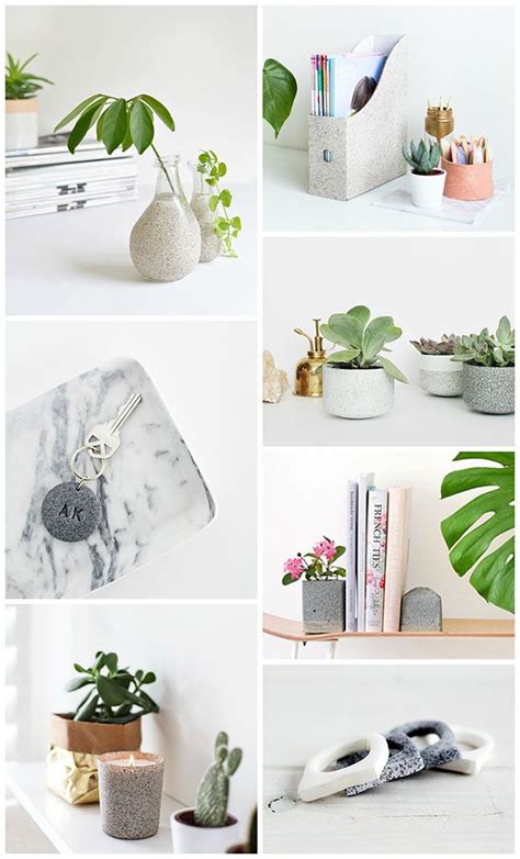 Help keep your home organized by creating your own modern wall mounted key holder that you can use to hang your keys once you get home from work. Granite Inspired DIYs - Homey Oh My | Diy decor, Diy home ...