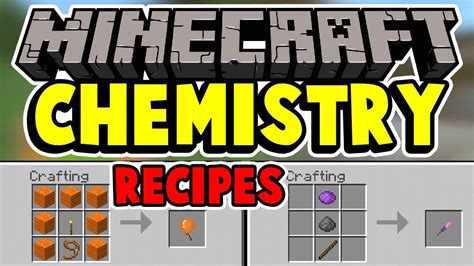 How To Craft Minecraft Bedrock Education Chemisty Features Youtube