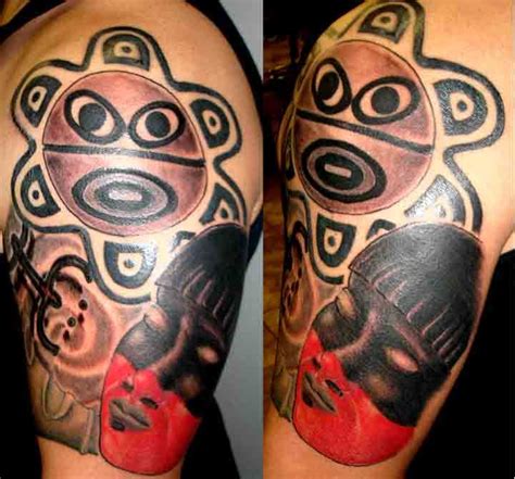 Taino Indian Custom Tattoo Sleeve Custom Tribal Taino Tattoo Sleeve Taino Tattoos Sleeve