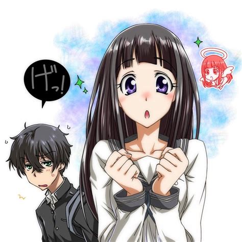 Chitanda Eru And Oreki Houtarou Hyouka Anime Romantic Manga