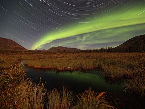 nature, Aurora, Borealis, Yukon, Star, Trails Wallpapers HD / Desktop ...