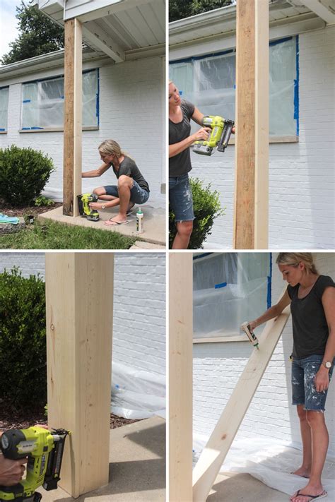 Diy Craftsman Style Porch Columns Shades Of Blue Interiors Artofit