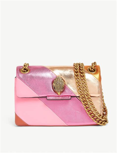 Kurt Geiger Mini Kensington S Leather Shoulder Bag In Pink Lyst