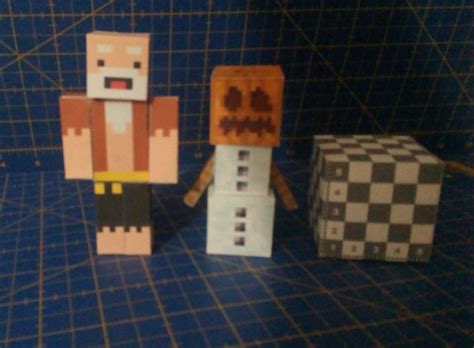 Easy Minecraft Papercraft Bendable Steve Minecraft Papercraft Hostile Mobs Set Over 30 Piece