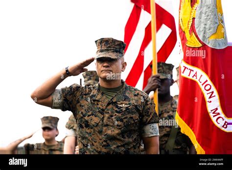 Us Marine Corps Sgt Maj Jose Romero Offgoing Sergeant Major