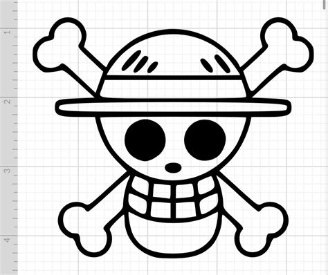 Straw Hat Pirates Jolly Roger Decal Etsy Canada