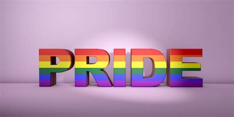 Premium Photo Gay Pride Word Concept Letters With Volume