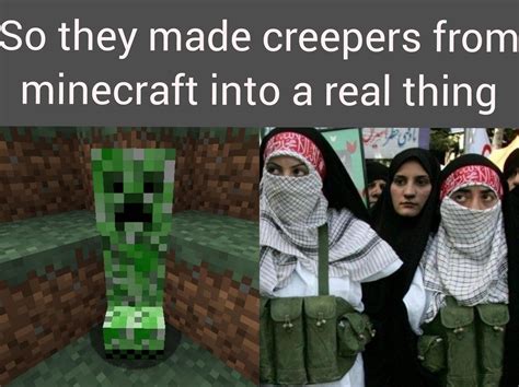16 Funny Minecraft Creeper Memes Factory Memes