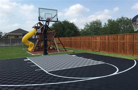 Backyard Basketball Court Flooring Outdoor Sport Tiles