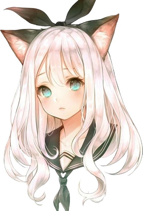 Anime Cat Girl Illustration Vector Download Anime Girl