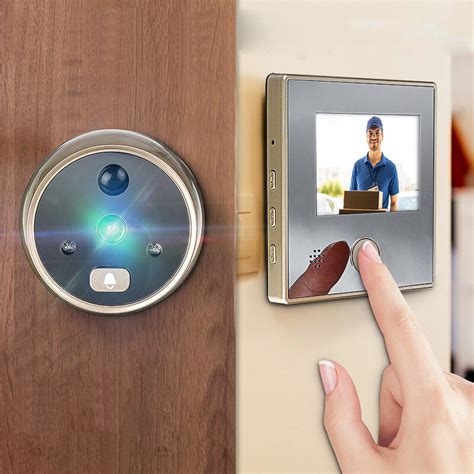 3inch Lcd Wired Digital Peephole Viewer 120° Door Security Doorbell