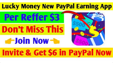 I am also doing a quick walk through the app and showing how to maximize your earnings. Lucky Money New PayPal Cash Earning App | Per Reffer 3 ...