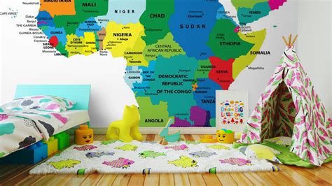 Fototapeta Polityczna Mapa Afryki • Pixers® • Żyjemy By Zmieniać