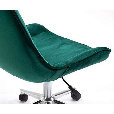 Cherry Tree Furniture Cala Vintage Pine Green Colour Velvet Desk Chair
