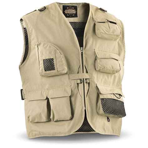 Guide Gear® Outdoorsman Vest Khaki 131244 Vests At Sportsmans Guide