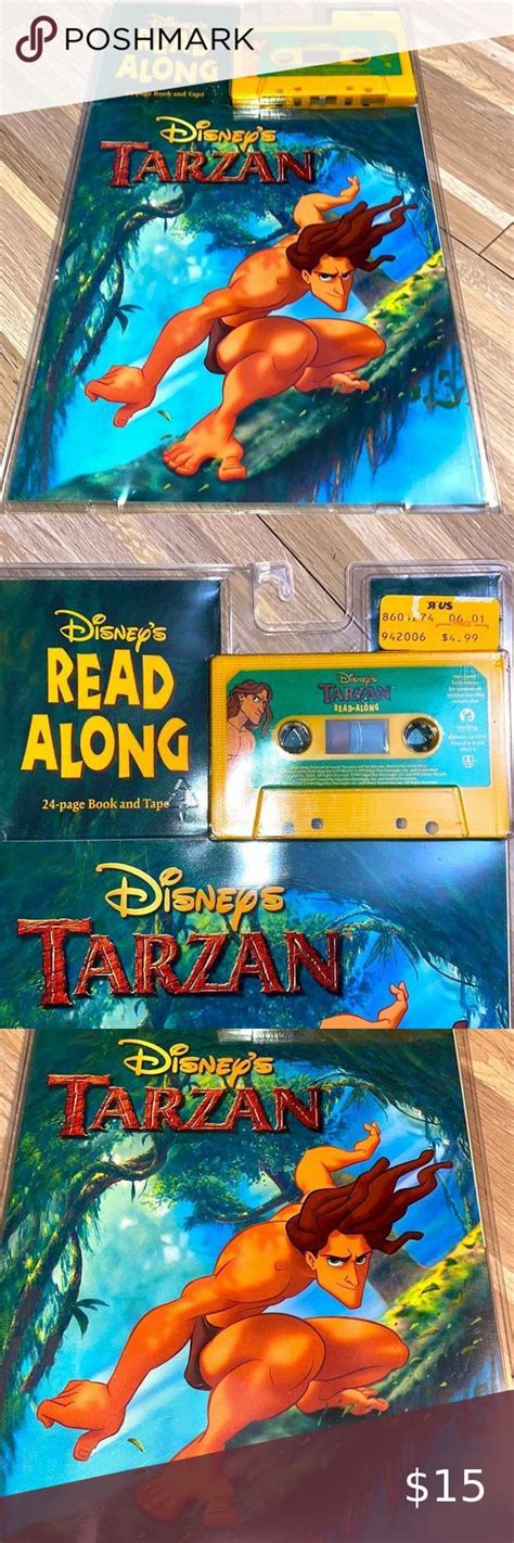 Walt Disney Storyteller Tarzan Read Along Book And Tape Retro Usa Made Disney Tarzan Tarzan