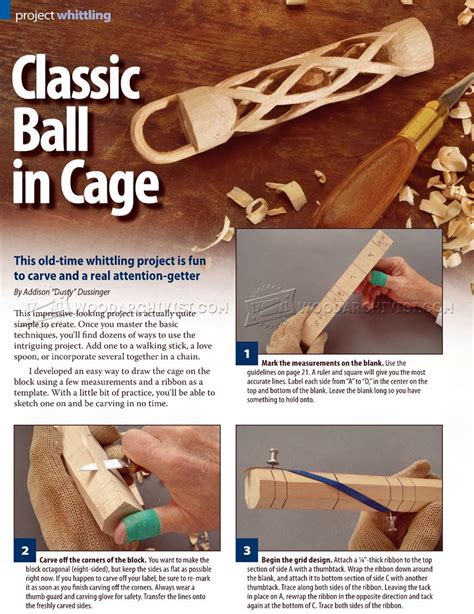 Carving Ball In Cage Woodarchivist