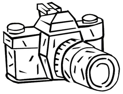 Camera Kids Coloring Page Smart