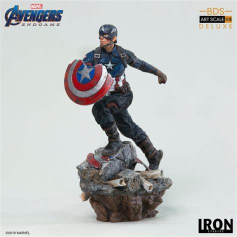 Captain America Art Scale Deluxe Statue 110 Battle Diorama Series