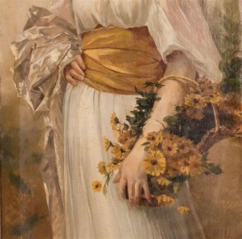 Charles Amable Lenoir Portrait Of A Girl With Mimosa Blossoms Artofit