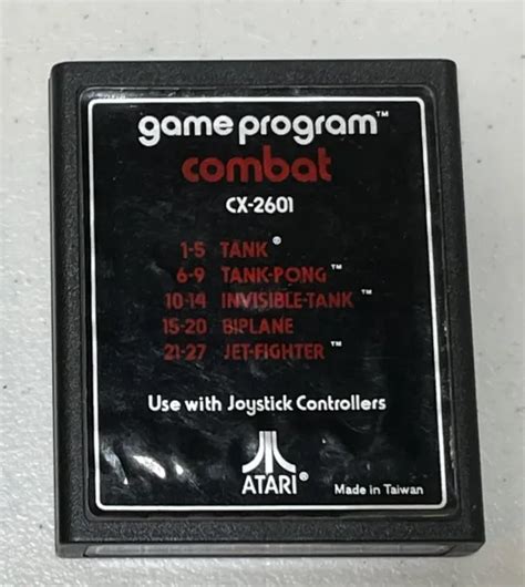 Combat Video Game Cartridge Atari 2600 Vintage 8 76 Picclick
