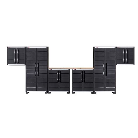 Keter Xl Pro 6 Piece Set Garage Storage Utility Cabinet System Garage