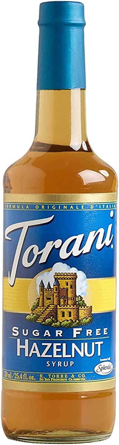 Torani Sugar Free Classic Hazelnut Syrup 750ml Amazon Ca Grocery