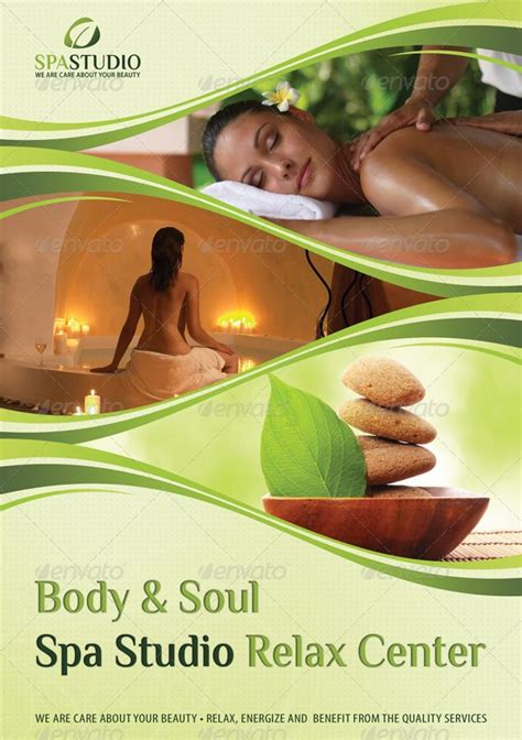 3 In 1 Spa Wellness Flyers Bundle 02 Spa Flyer Spa Advertising Free Business Card Design