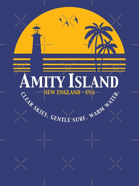 Amity Island T Shirt For Sale By Lightningdes Redbubble Jaws T
