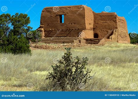 Historic Mission Church In Pecos National Historical Park In Northern