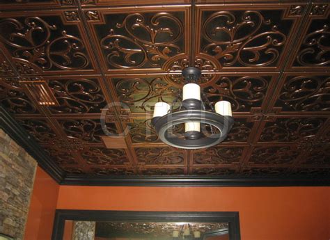 Consider these material options when choosing your tiles. Plastic Glue Up Drop in Decorative Ceiling Tiles
