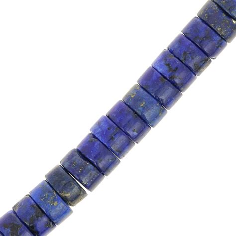 6x3mm Heishi Dyed Gemstone Beads Lapis Lazuli X37cm Perles And Co