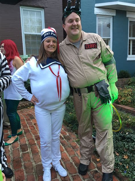 Ghostbusters Stay Puft Marshmallow Man Diy Halloween Costume Ghostbuster Halloween Costume