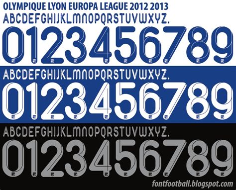 The official sign and logo of the uefa europa. FONT FOOTBALL: Font Vector Olympique Lyon Lyonnais UEL ...